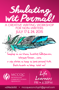 Learn in the Creative Writing Workshop for Non-Writers on July 17 & 24