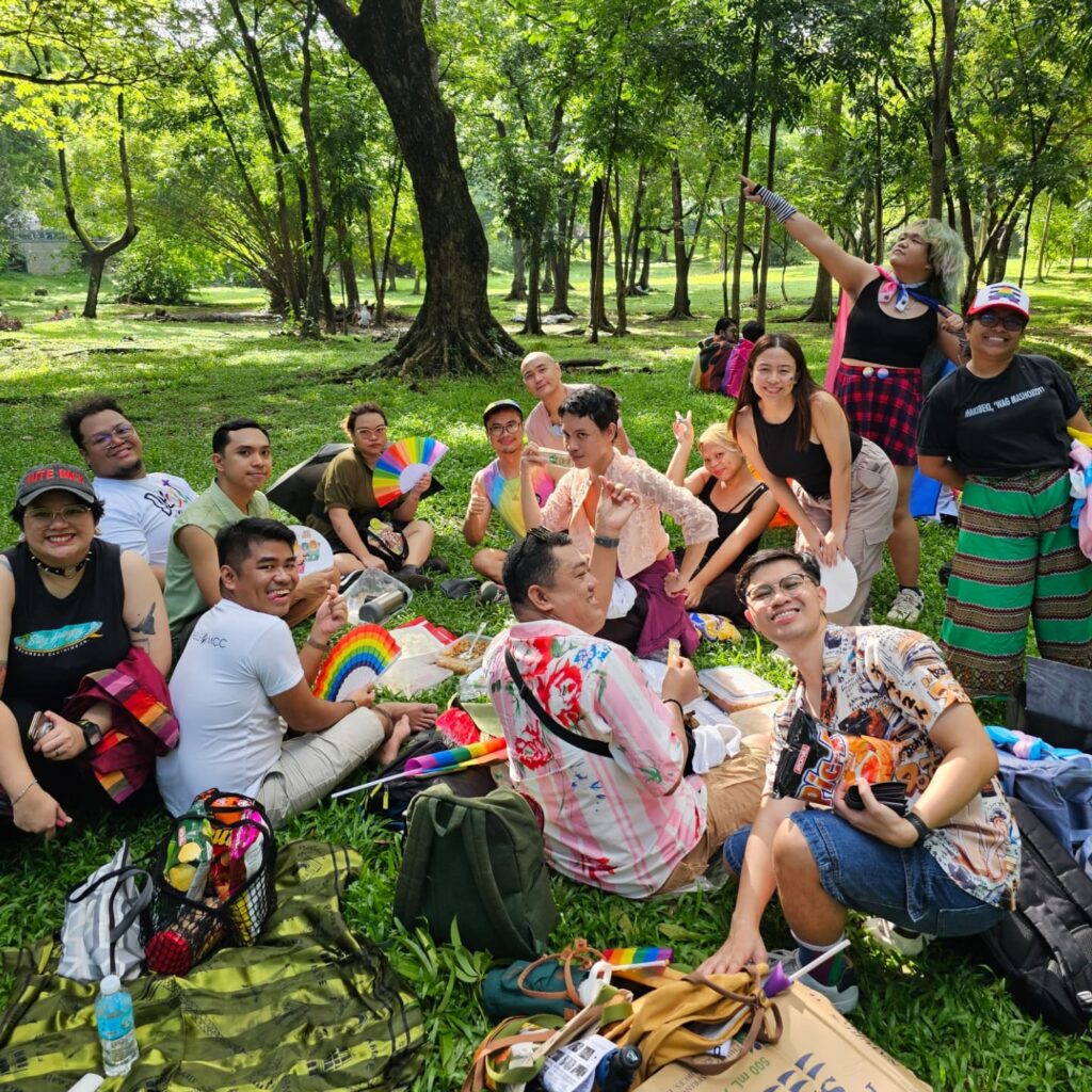 Open Table MCC's congregation participates in Love Laban 3 Pride March in UP Diliman, Quezon City.
