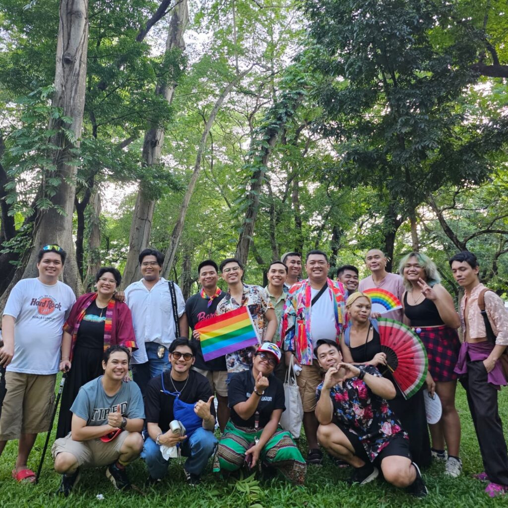 Open Table MCC's congregation participates in Love Laban 3 Pride March in UP Diliman, Quezon City.